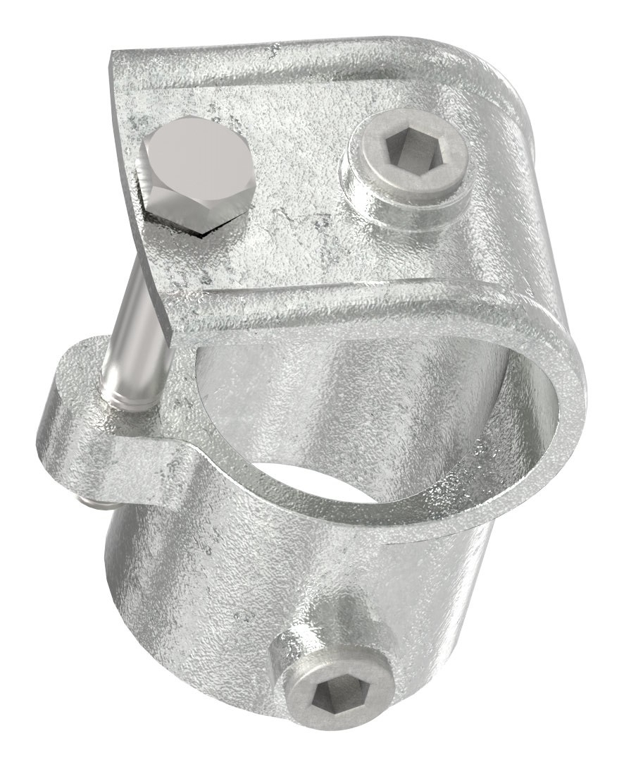 Rohrverbinder - T-Stueck offen - 135D48 - 48-3 mm - 1 1-2- - Feuerverzinkt u. Elektrogalvanisiert-135D48
