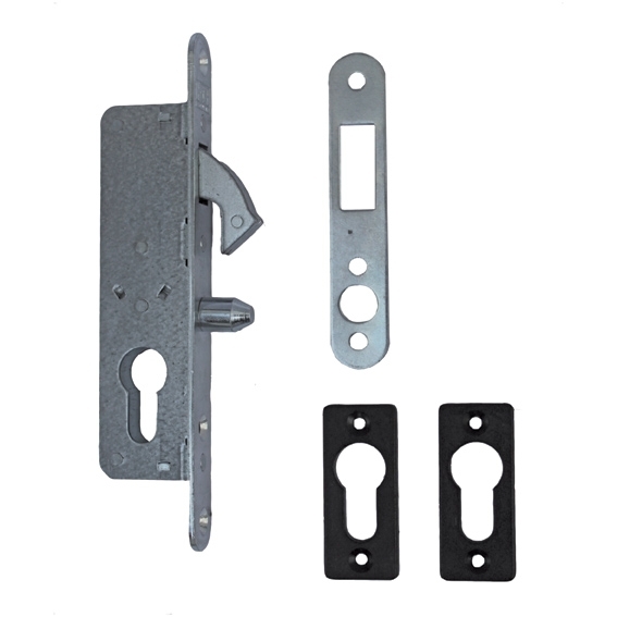 Schiebetorschloss Stahl verzinkt fuer Profil 35x20 mm ohne Zylinder-89-11H3620A-A.4