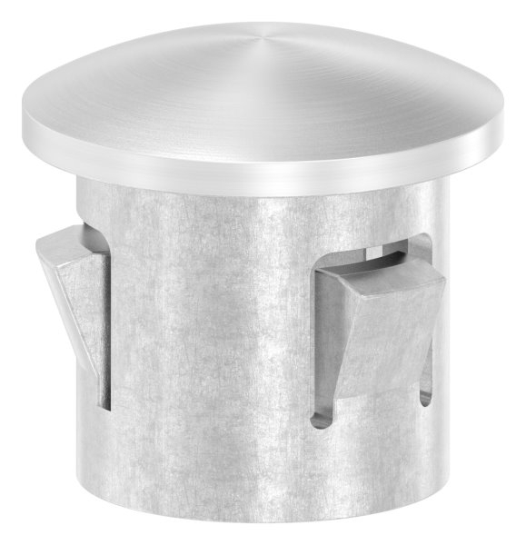 Rohrstopfen fuer Ø 21-3x1-6-2-0 mm leicht gewoelbt zum Einschlagen V2A-11-4102.1