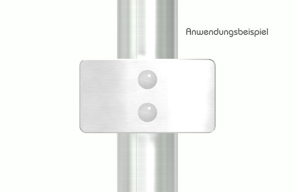 Sichtschutz Mittelglasklemme Mod- 26- in V2A-88-1126-MK.V2A