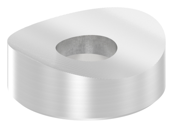 Ausgleichsstueck Ø 18mm fuer Rundrohr 48-3mm mit Senkbohrung 6-5 mm- V2A-88-1151341-240.48