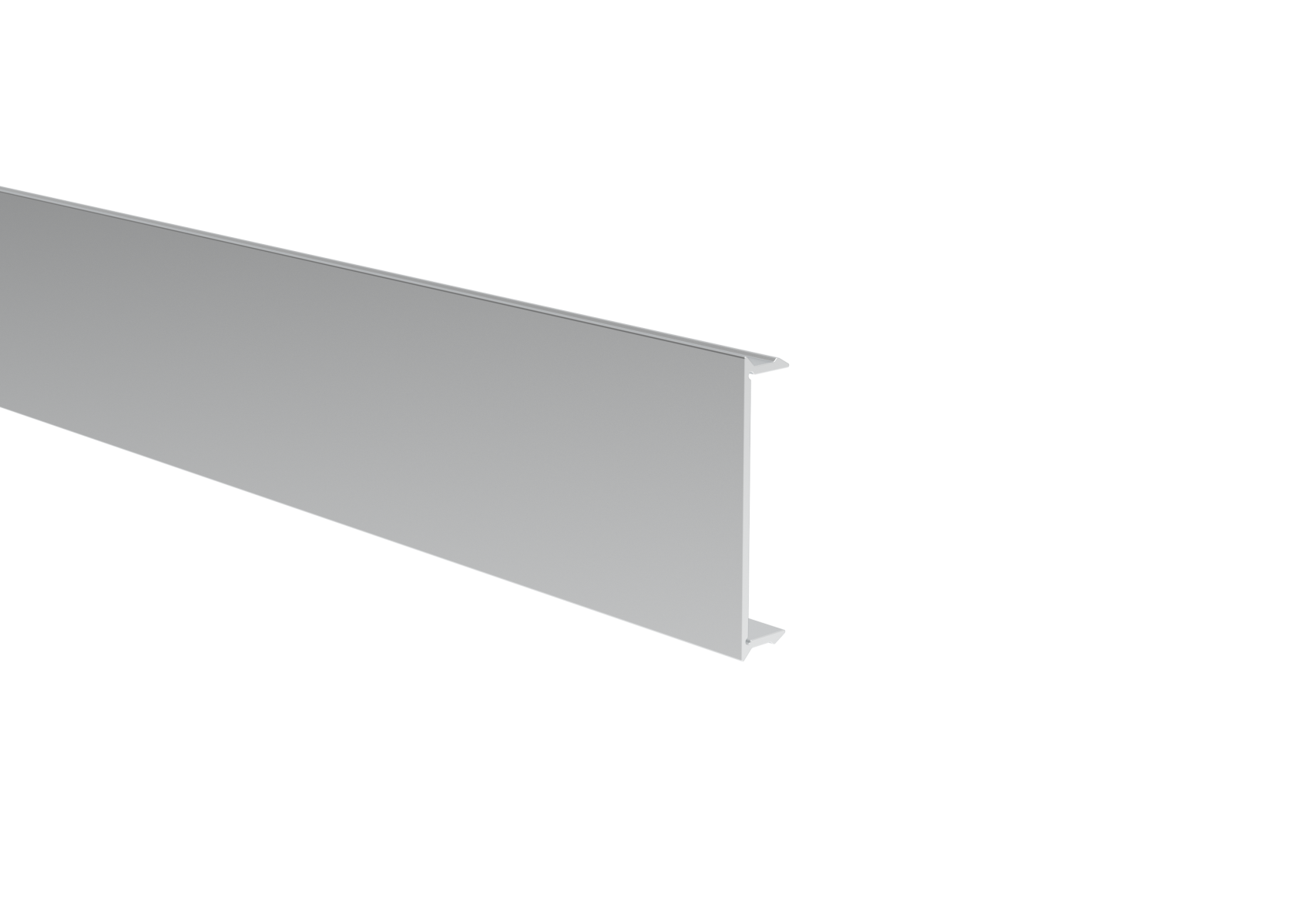 Abdeckleiste Aluminium 41 x 9 mm 2-0 m Click-Lock fuer Zaun- - Fassadensystem-89.FGAF41X92000N