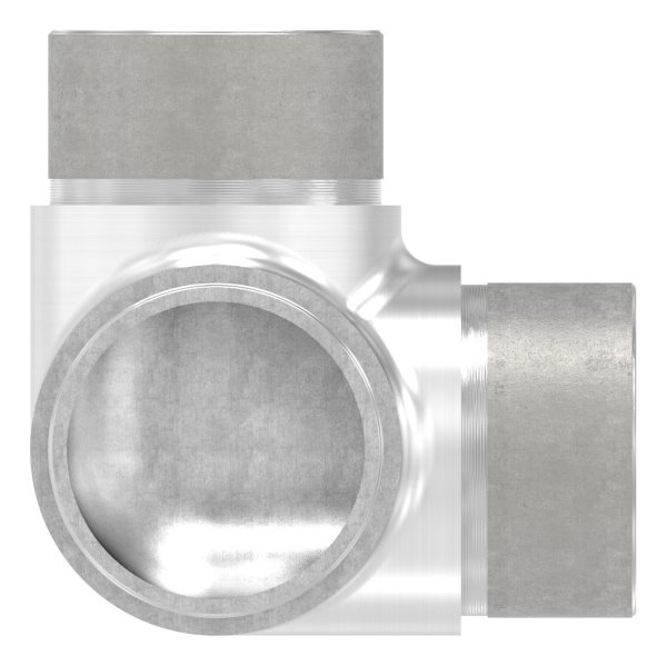 Ecke-Abgang 90° fuer Rundrohr Ø 42-4x2-0 mm V2A-11-3649.4