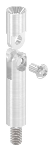 Gelenkstift Edelstahl V2A Ø 14 mm- L = 68 mm- M8 Aussengewinde- M6 Innengewinde-88-1150232-240.68