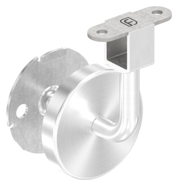 Handlaufhalter V2A Buegel Ø 12mm Nut 24x24mm fuer LED Nutrohr-88-11LED-NU-HH.240