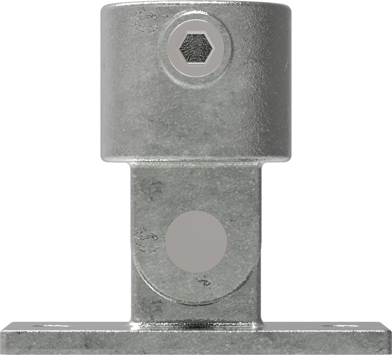 Rohrverbinder Gelenkfuss Ø 60-3 mm -2- - Temperguss verzinkt - 169E60-169E60