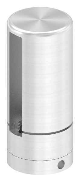 BRENK-fix® Grundhalter fuer Flachstaebe 50 x 8mm- V2A-88-11BR-F508M8.V2A