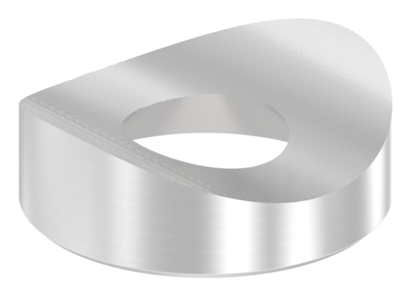 Ausgleichsstueck Ø 25 mm fuer Rundrohr Ø 42-4 mm mit Senkbohrung 10-5 mm V2A-10-5367.4