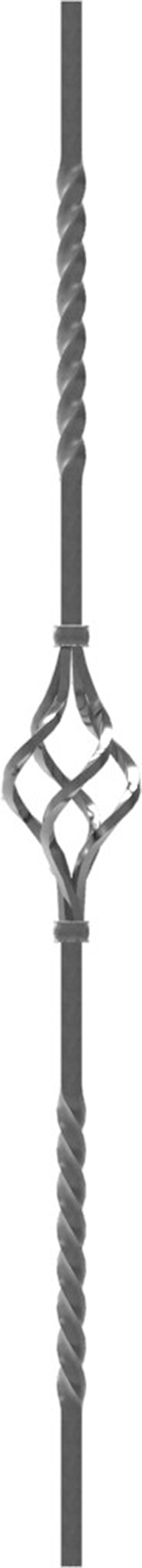 Zierstab - Laenge- 900 mm - Material- 12x12 mm - glatt - Stahl -Roh- S235JR-30-1046.8