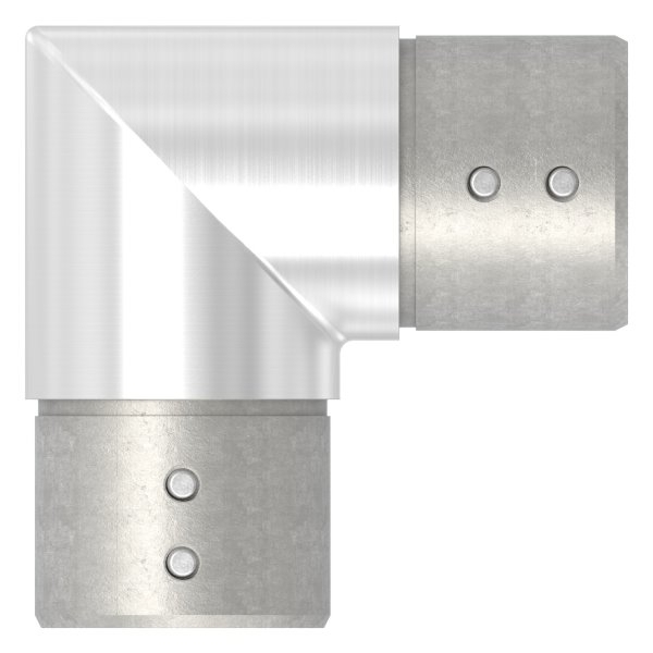 Verlaufsecke 90° - horizontal - fuer Nutrohr Ø 48-3 mm - V2A-12-2319.4