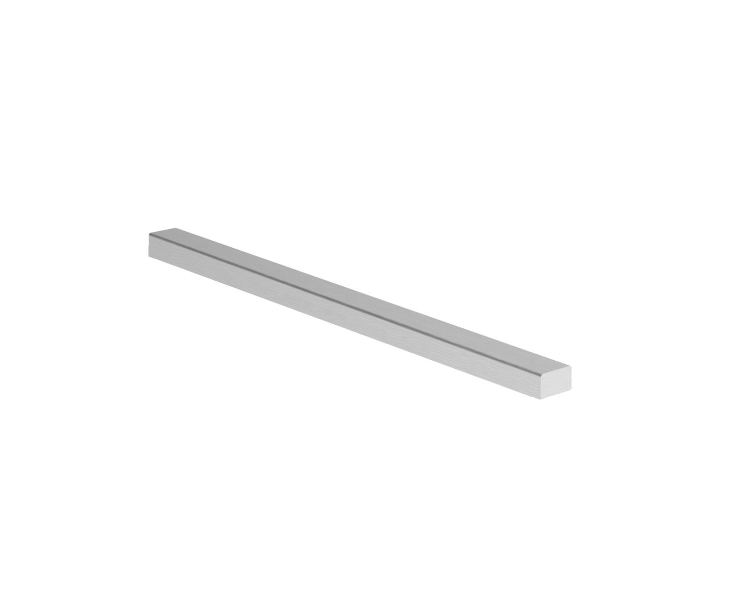 Abschlussprofil fuer Glas Edelstahl V2A fuer 16-00-17-52mm Glas L=200mm geschliffen-89-11A6901018CAP-A.4
