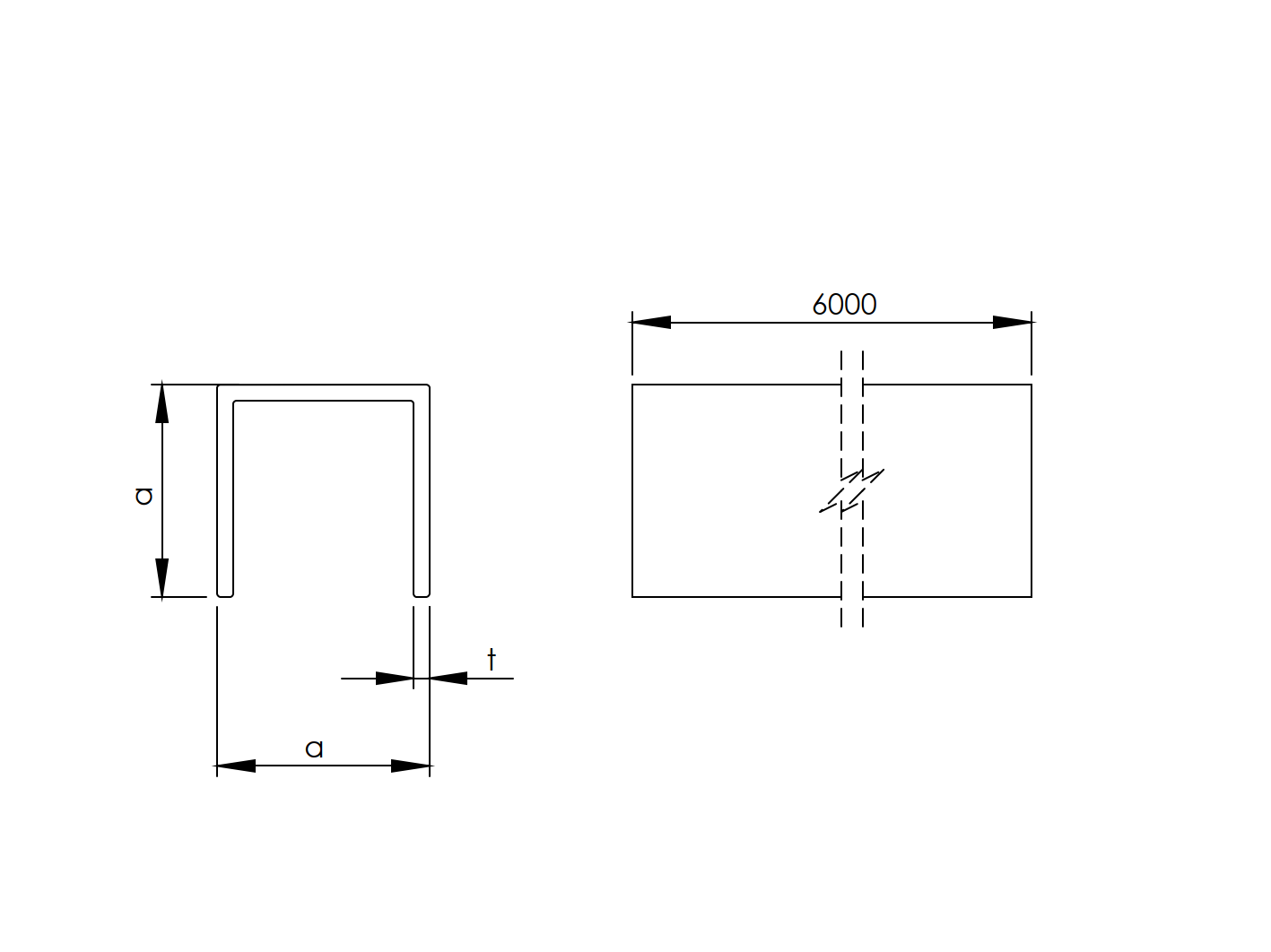 Aluminium U-Profil 50x50x3 mm roh 6000 mm lang-89-11ALU50X50X36000-A.4