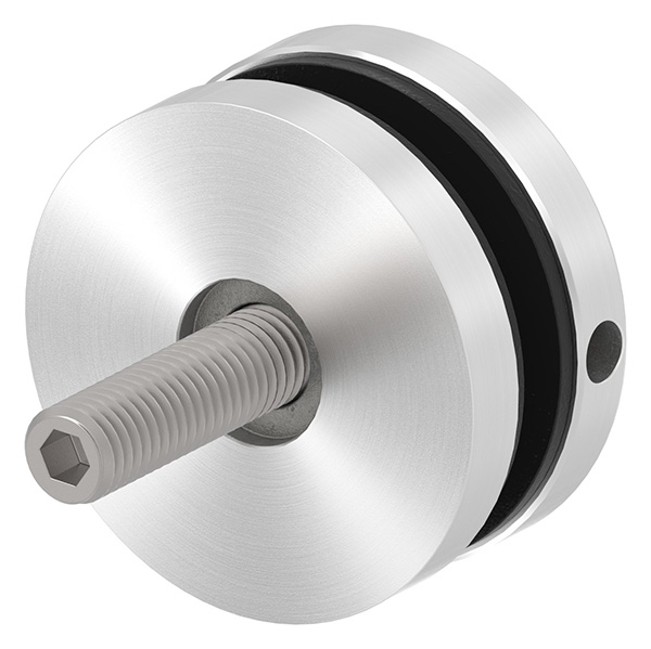 Glaspunkthalter Ø 52 mm fuer Anschluss- flach - Ø 48-3 mm V2A - V4A-10-GPH52-1.1