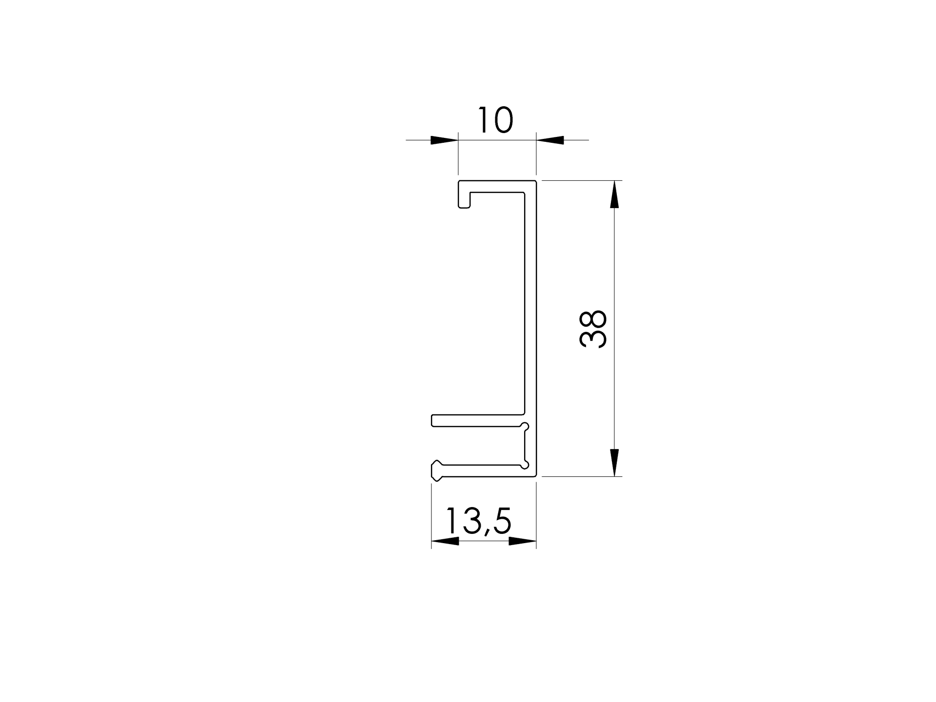 Zaunadapter Aluminium 1700 mm Anthrazit RAL 7016 strukturiert-89.FGAF20X141700R7016