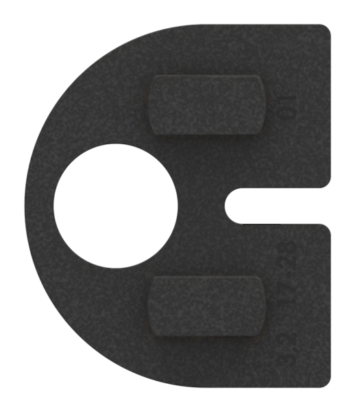 Gummieinlage Gummi fuer Glasklemme Mod- 30 fuer Glas 9-52 mm 1 Paar-88-1130095.GU