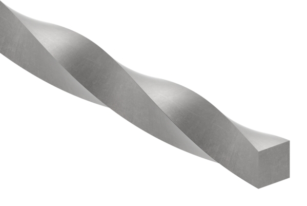 Vierkanteisen gedreht - Material- 12x12 mm - Laenge- 3000 mm - Stahl -Roh- S235JR-30-1495.8