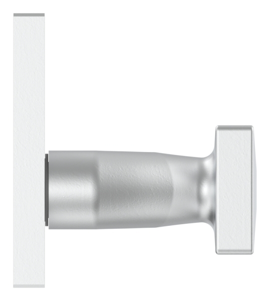 Alu-Tuerdruecker - gekroepft - drehbar - Aluminium EV1-12-3062-D.6