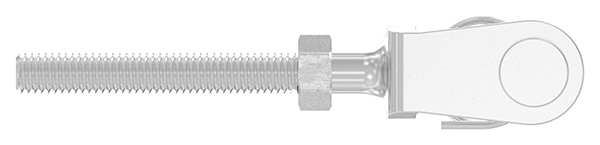 Gabelterminal Edelstahl V4A M5 Aussengewinde rechts-88.11100058005