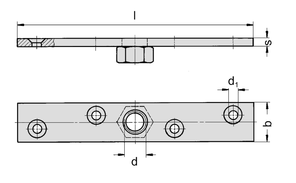 Traegerplatte Groesse 1 MEA 10336610-60-0182.7