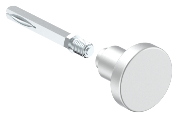 Alu-Tuerknopf drehbar Ø 60 mm-12-3022.6