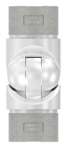 Gelenkstueck hohl fuer Kabeldurchfuehrung- Passend fuer Rohr 42-4 x 2-0mm-88-1156255-320.V4A