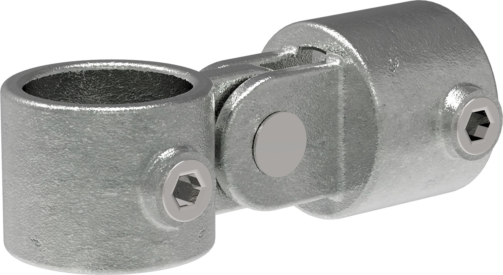 Rohrverbinder - Gelenkstueck einfach - 173B34 - 33-7 mm - 1- - Feuerverzinkt u. Elektrogalvanisiert-173B34