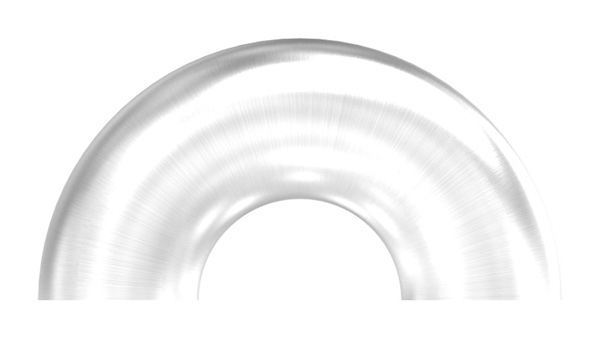 Bogen 180° zum Schweissen fuer Rundrohr- Ø 33-7 mm V2A- Bauart 3-11-3742.4