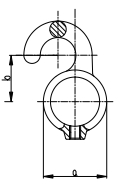 Rohrverbinder Stellring mit Haken Ø 33-7 mm -1- - Temperguss verzinkt - 182TB34-182TB34