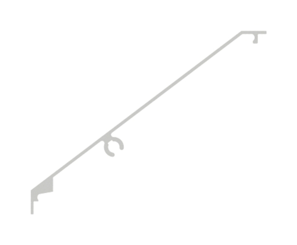 Vordachabdeckung Aluminium L = 1605 mm pulverbeschichtet RAL 7016-88-11VDE-AB-1600.7016