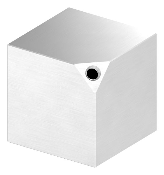 Wuerfel 60x60x3 mm mit Gewinde M8 V2A-11-2592.4