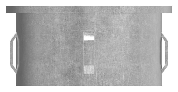 Stahlstopfen flach - fuer Rundrohr Ø 60-3x1-8-2-2 mm - Stahl S235JR- roh-30-2916.8