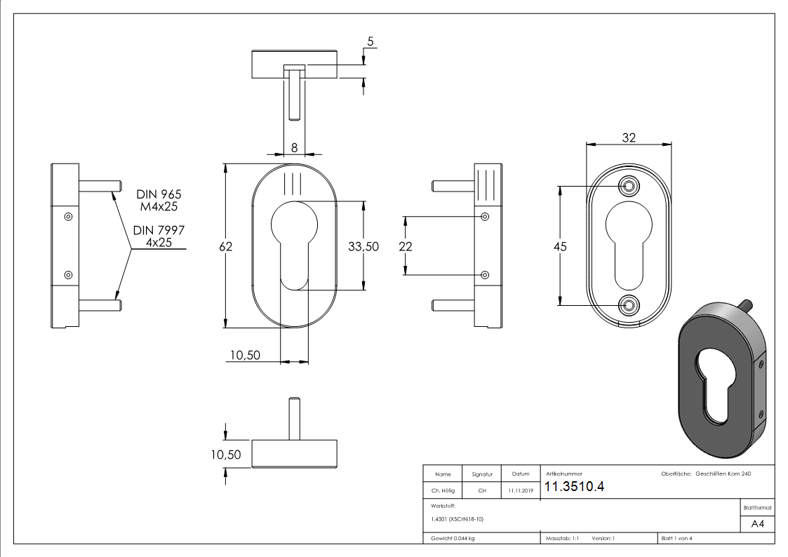 V2A Schluesselrosetten zweiteilig-11-3510.4