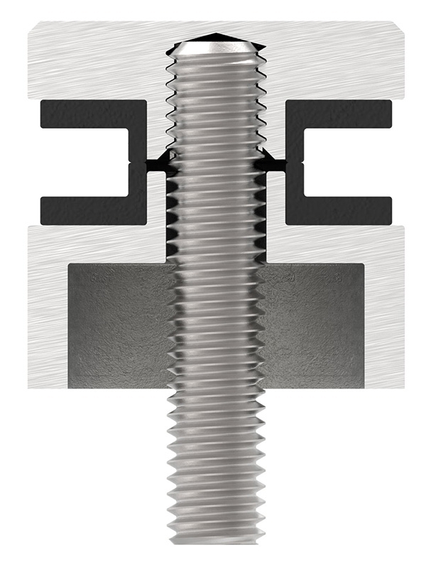 Glaspunkthalter Edelstahl V2A Ø 30 mm flach – Punkthalter-10-5000.4