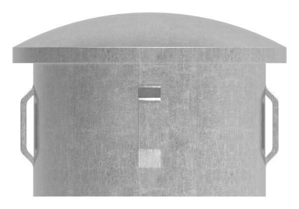 Stahlstopfen - leicht gewoelbt - fuer Ø 48-3x1-8-2-2 mm - Stah S235JR- roh-30-2904.8