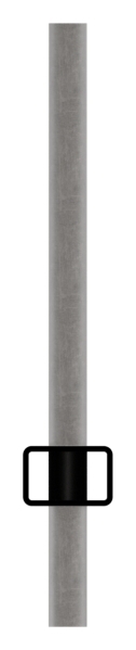 Rechteckrohr Stahl roh 30 x 20 x 2 mm- L = 3000 mm- Loecher Ø 12 mm Abstand 132 mm-88-1169900.132