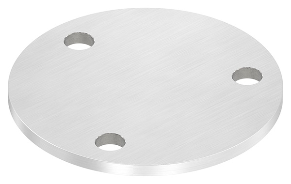 Ankerplatte Masse- Ø 120x6 mm mit 3 Bohrungen Ø 11 mm V2A-11-2295.4