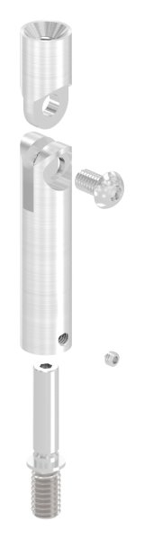 Gelenkstift Edelstahl V2A Ø 14 mm- L 76 mm- mit M8 Aussen- und M6 Innengewinde-88-1150232-240.V