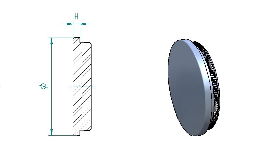 Rohrstopfen- fuer Rohr 42-4 x 2-0mm- V2A-11-7006-A.4