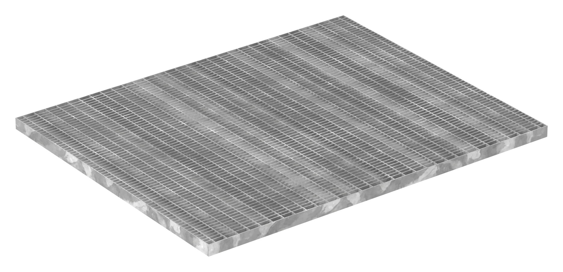 Industrie-Gitterrost - Masse- 800x1000x30 mm; MW 30-10 mm; 30-2 mm - S235JR -St37-2- im Vollbad feuerverzinkt-21-8010031302.7