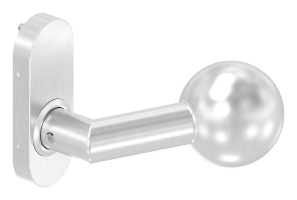 Drueckerknopf- Ø 50mm- drehbar- V2A - Rechts-88-11612-VA-D.R