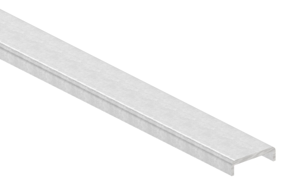 Kantenschutz EXTRA SLIM- fuer Glas 16-00 - 17-52mm- L=3m- Aluminium roh-88-1180582-ALU-3M.ROH