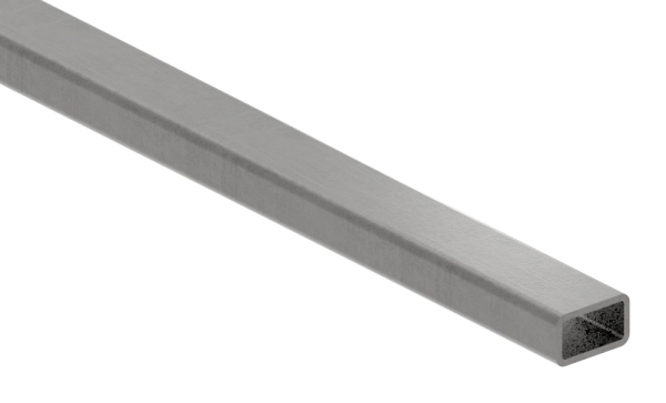 Rechteckrohr - Masse- 25x15x2 mm - Laenge- 6000 mm - Stahl S235JR- roh-30-2132.8