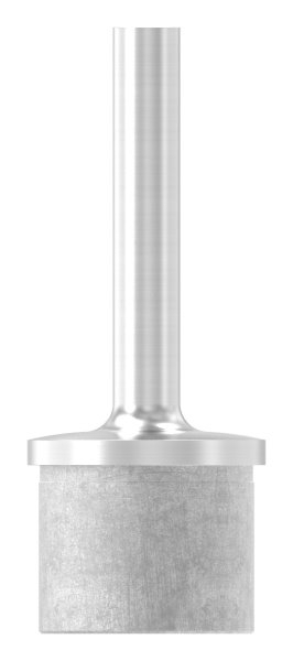 Rohrabschlussstopfen V2A fuer Rohr 42-4 x 2-0 mm mit Stift Ø 12 mm zum Anschweissen-88-1160413.240
