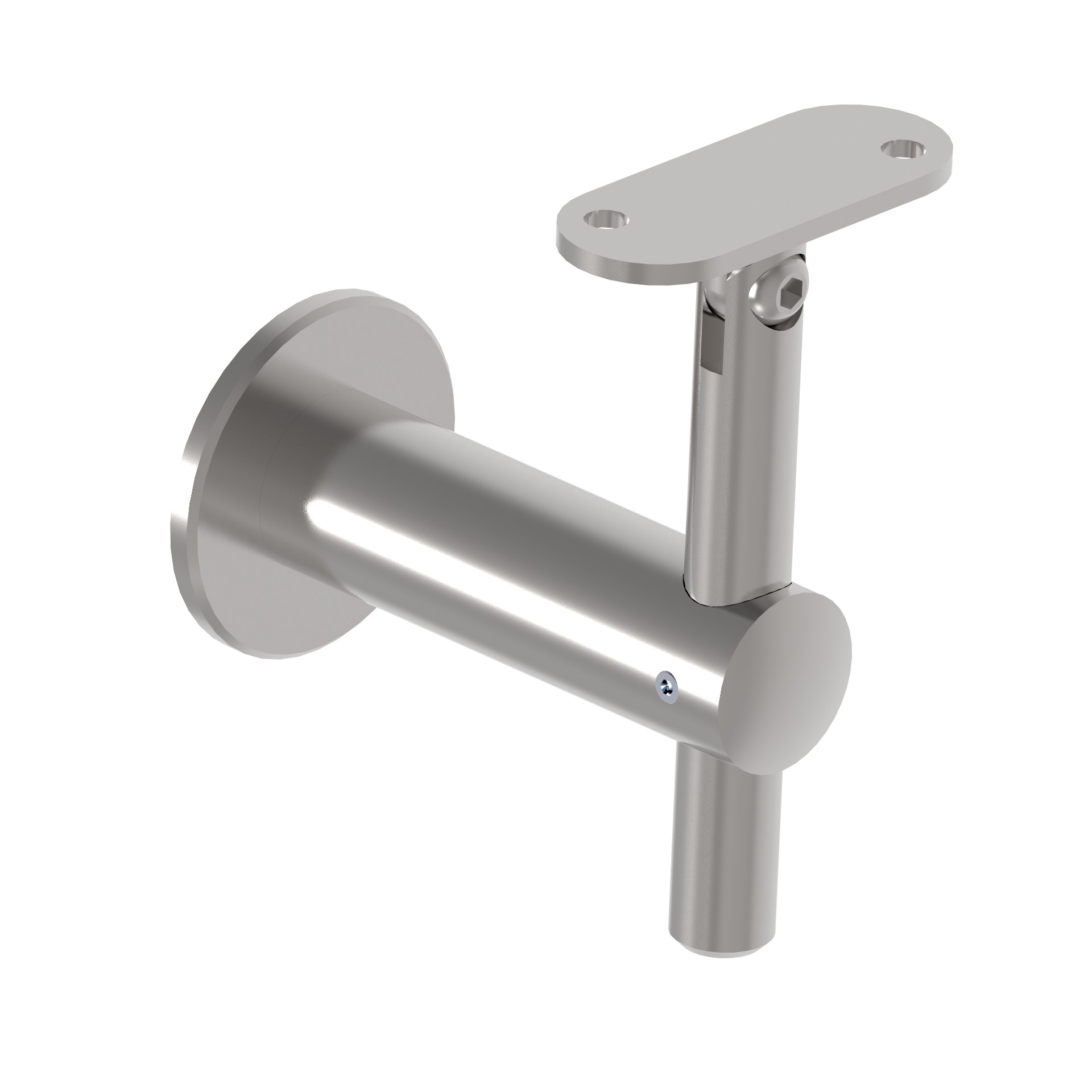 Handlaufhalter Edelstahl AISI 304 aussermittig Wand fuer Flachhandlauf-89-11A0145000-A.4