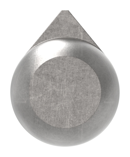 Anschweissband Stahl roh mit Messingring L = 100 mm Rollen-Ø 16 mm Stift-Ø 10 mm-88-1156515-ST.100