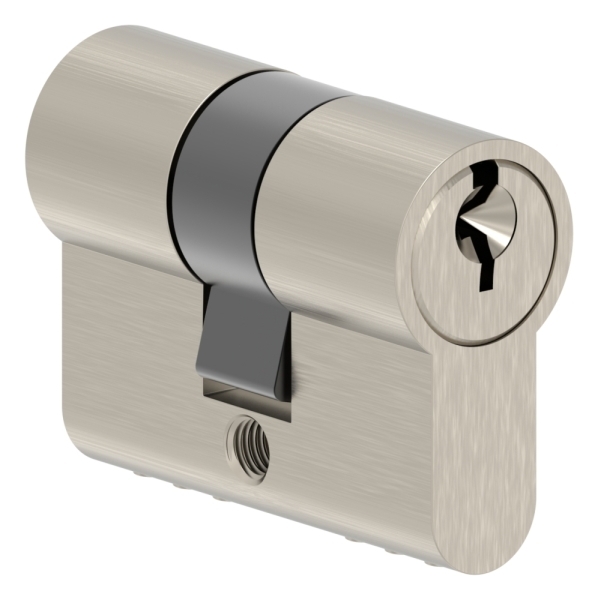 Zylinder Edelstahloptik 42 mm mit 3 Schluessel-11-3950.2