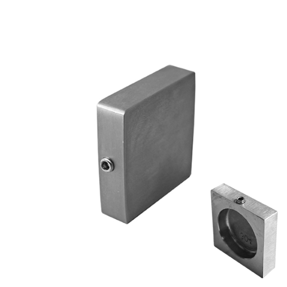 Glashalter Edelstahl AISI 304 fuer flache Pfosten- Modell 45-89-11A0745D30-A.4