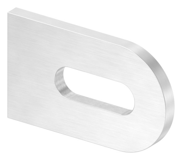 Anschweisslasche 50x30x4 mm mit Langloch- Ø 25x9 mm V2A-11-2436.4