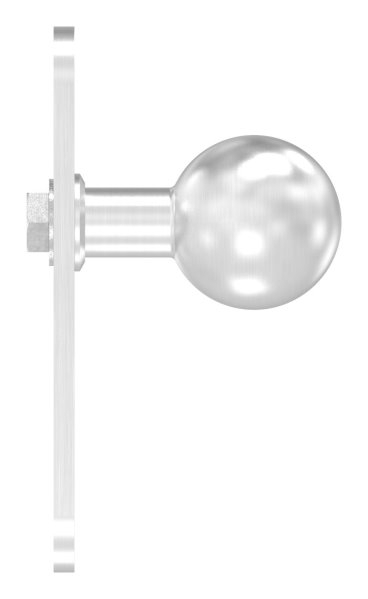 Tuerknopf- Ø 50mm- mit Langschild- V2A-88-1156644.240