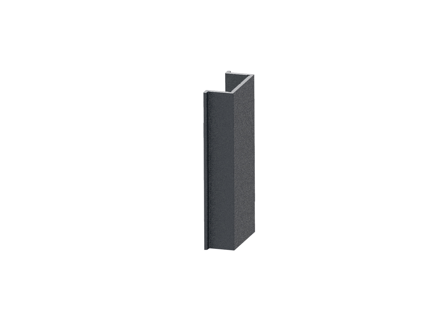 Distanzabdeckleiste Aluminium 20 x 8 mm 50 mm Anthrazit RAL 7016-89-11FGPC20X850R7016-A.4